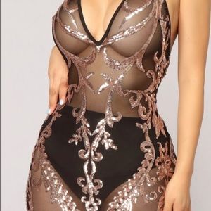 Halter top dress, sheer- does not come with black undergarment
